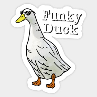 Funky Duck Sticker